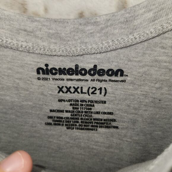 Rugrats Long Sleeve Shirt Women Grey Graphic Angelica Reptar Nickelodeon XXXL - Picture 3 of 7